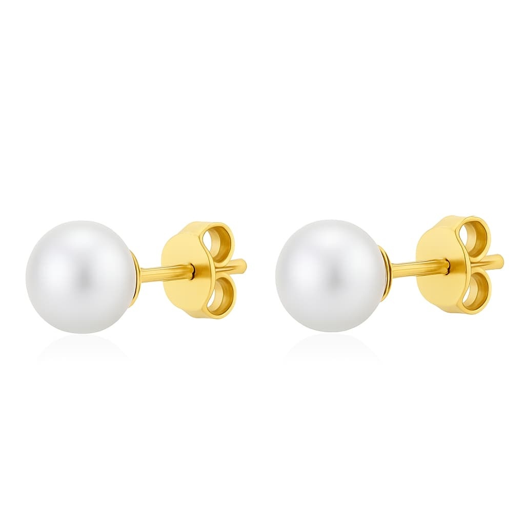 Cercei Stud cu Perle Mallorca si AUR 14K