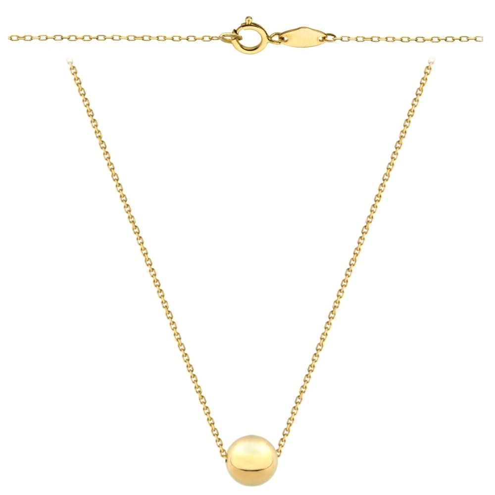 Colier cu Biluta 42+3 cm- Aur 14k