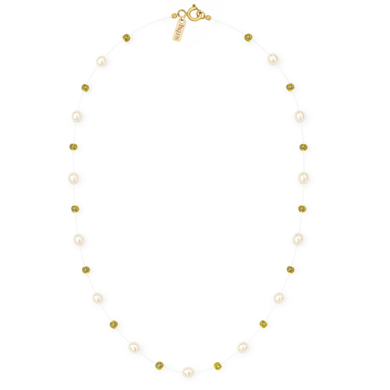 Colier Gold Pearls din AUR 14K și Perle de Cultura