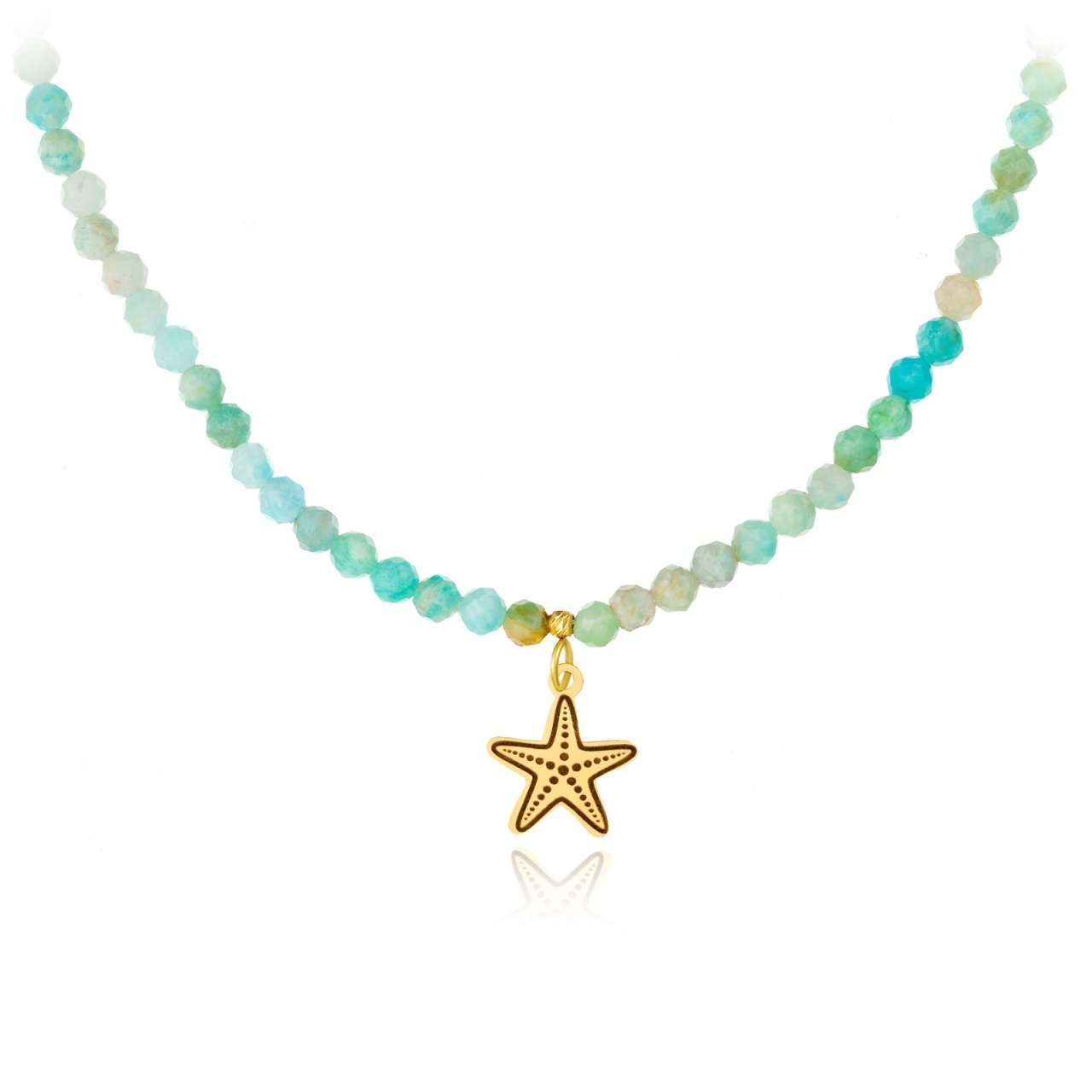 Colier Stea de Mare cu Amazonit
