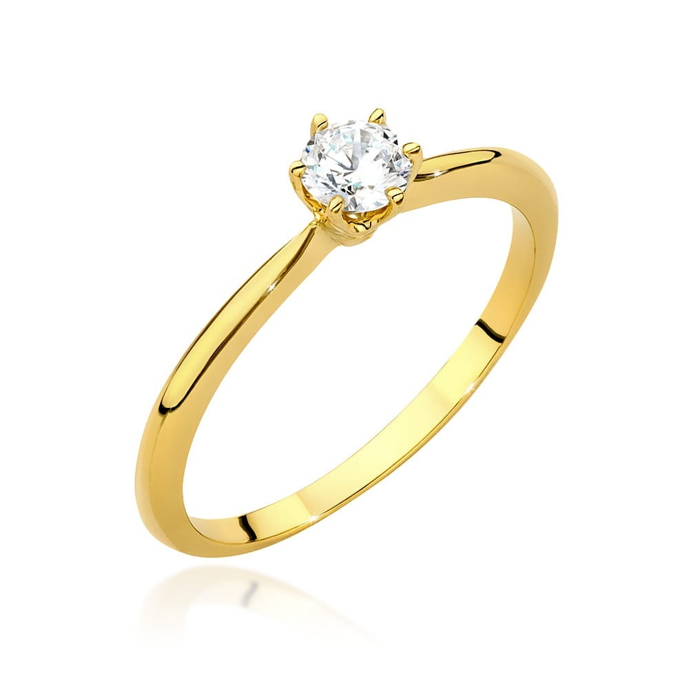 Inel Aur 14K cu Diamant Natural 0.40 ct