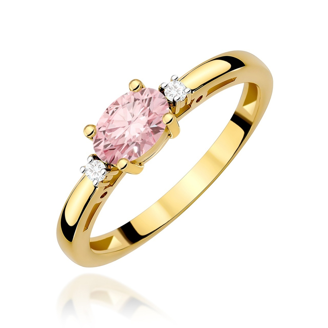Inel Aur 14K cu Diamante de Laborator 0.53 ct