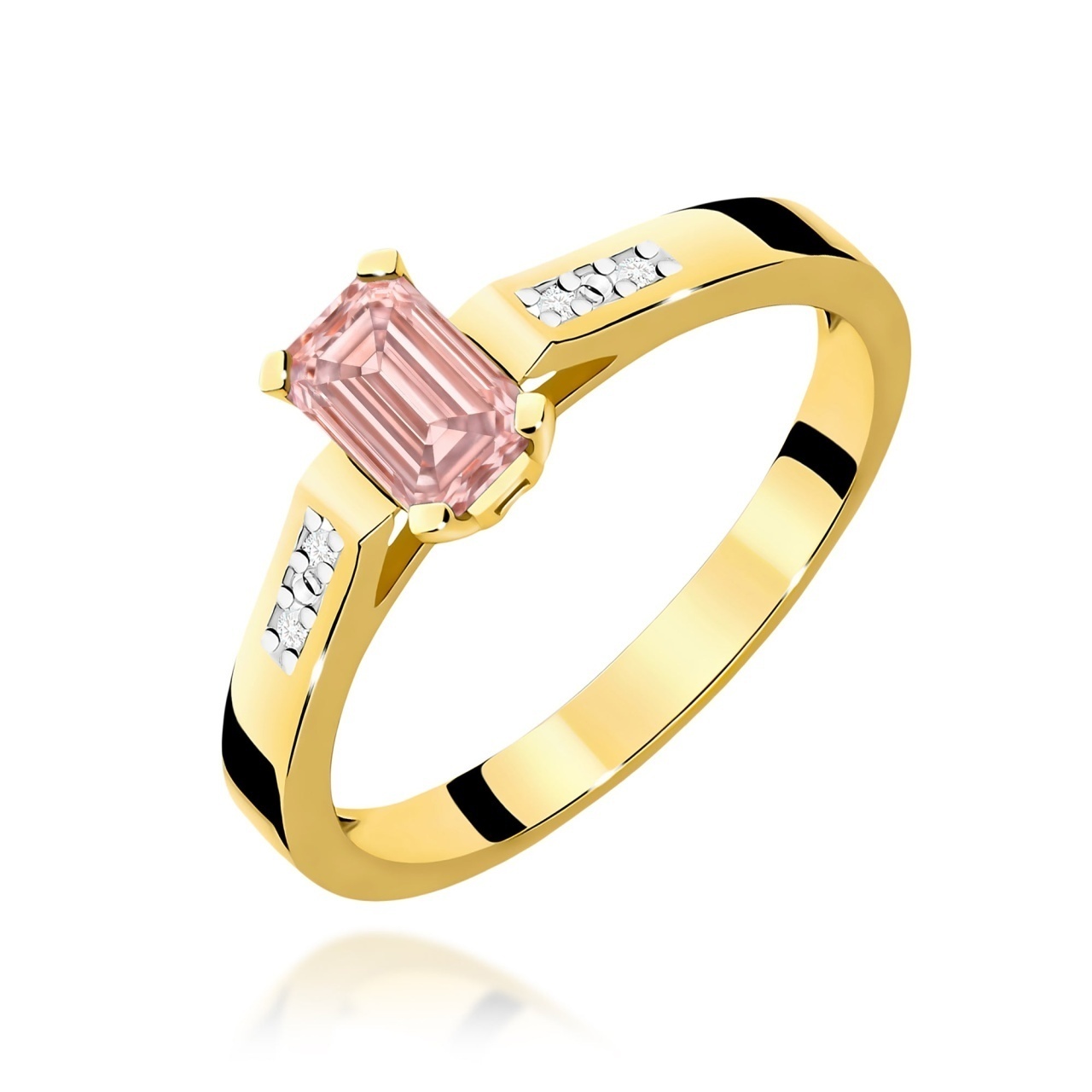 Inel Aur 14K cu Diamante de Laborator 0.54 ct