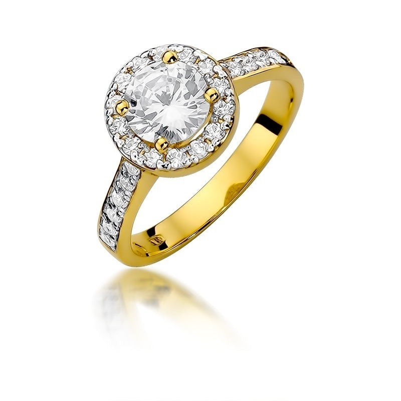 Inel Aur 14K cu Diamante de Laborator 1.38 ct