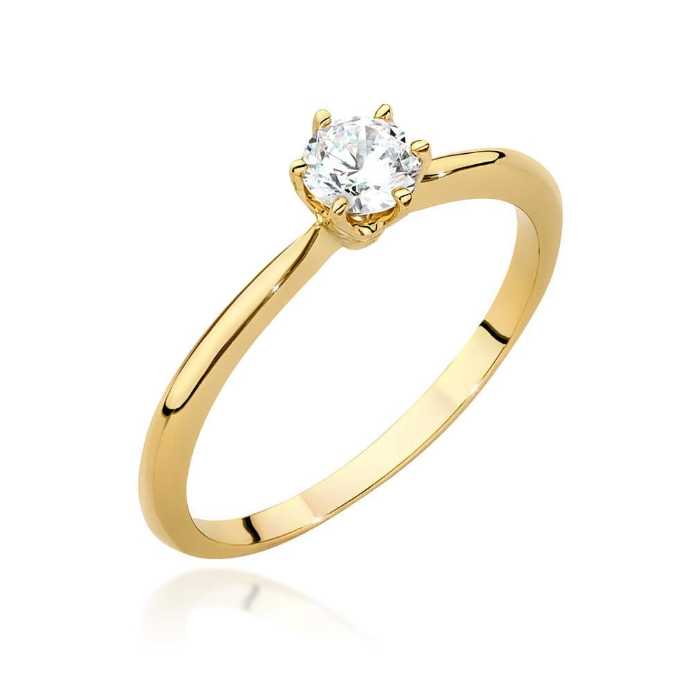 Inel Aur 9K cu Diamant Natural 0.50 ct