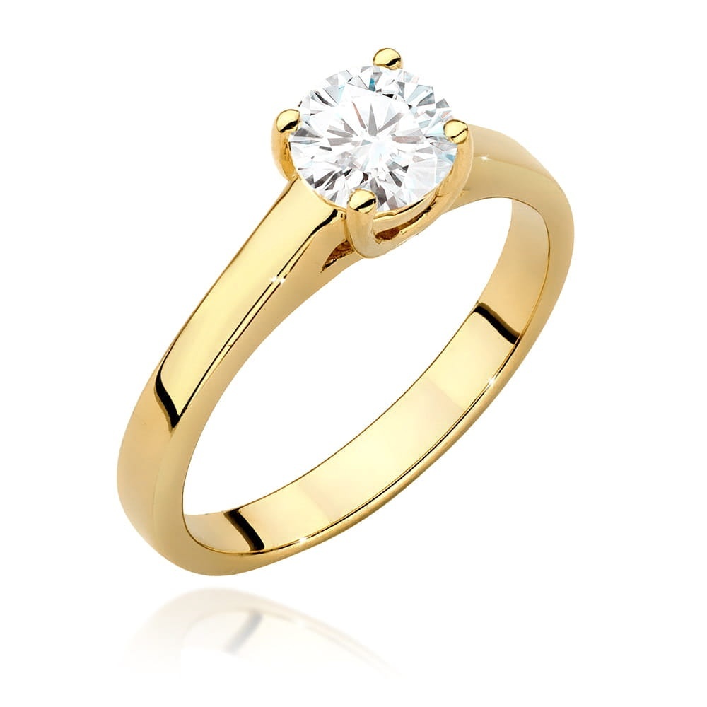 Inel Aur 9K cu Diamant Natural 0.70 ct