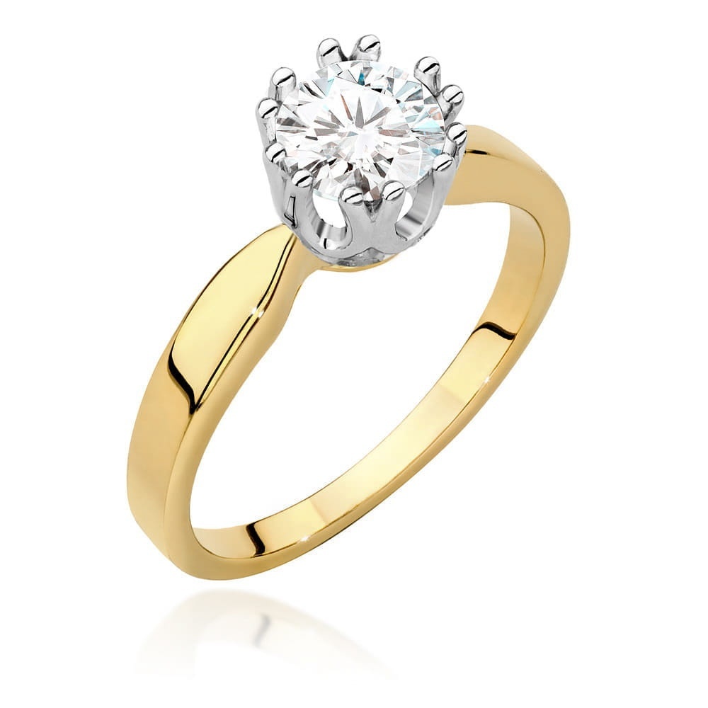Inel Aur 9K cu Diamant Natural 0.70 ct