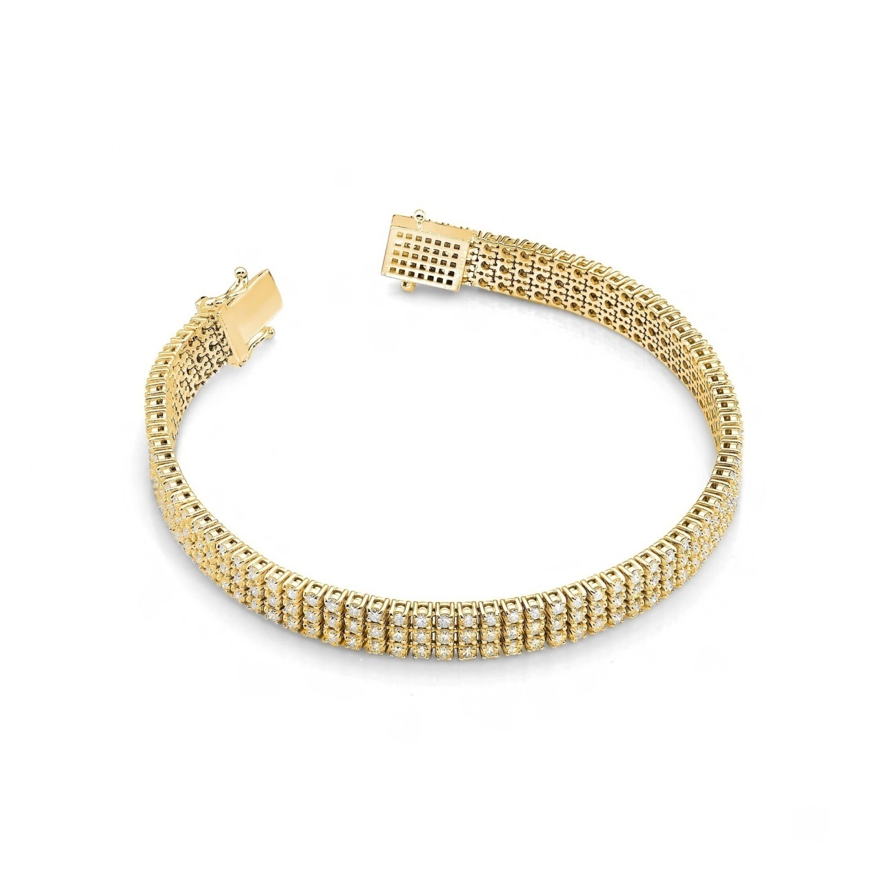 Bratara Aur 14K cu Diamante Naturale 4.44 ct