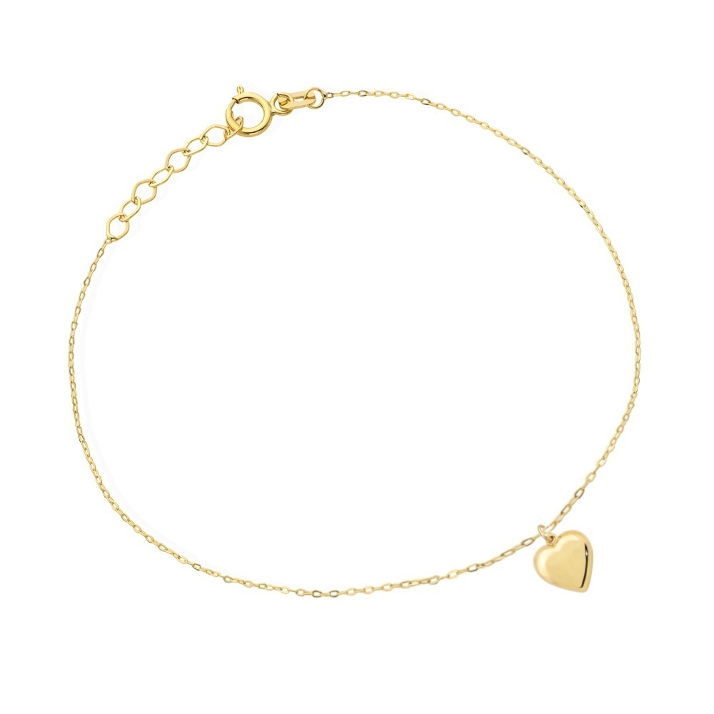 Bratara Lant cu Inima- Aur 14k