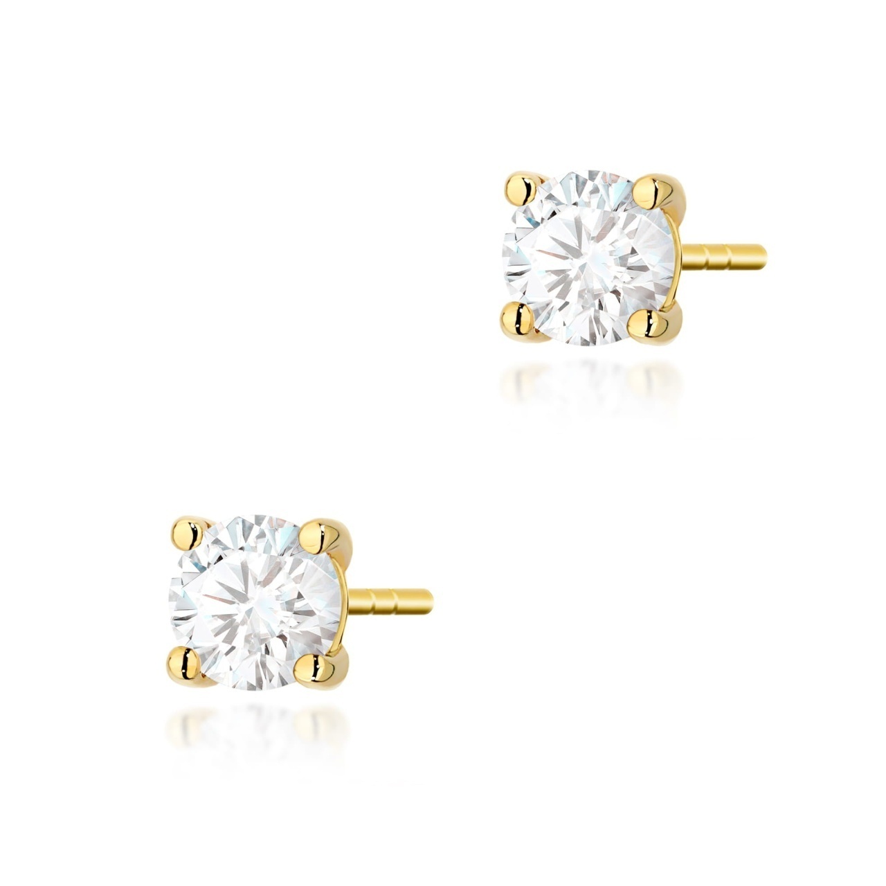 Cercei Aur 14K cu Diamant Natural 0.50 ct