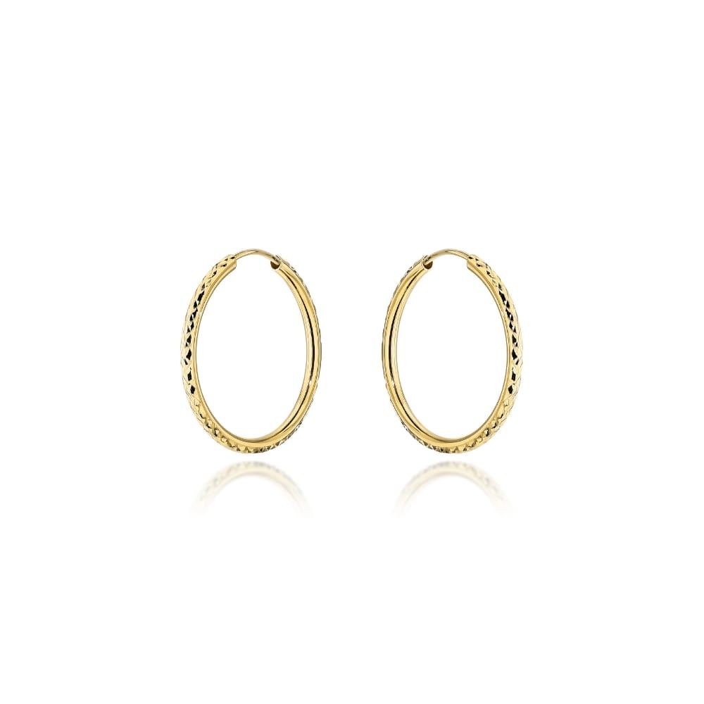 Cercei Creole Aur 14k, 2.4 cm