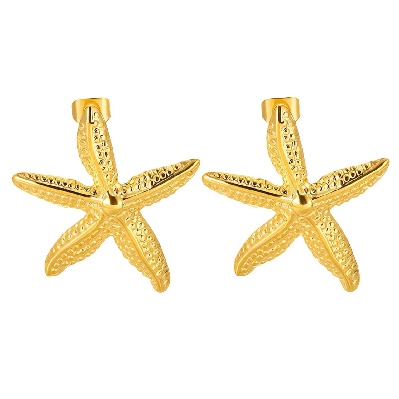 Cercei Starfish din Inox placat cu AUR