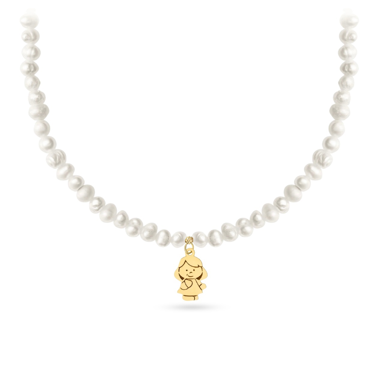 Colier My Baby cu perle de cultura și Aur 14K