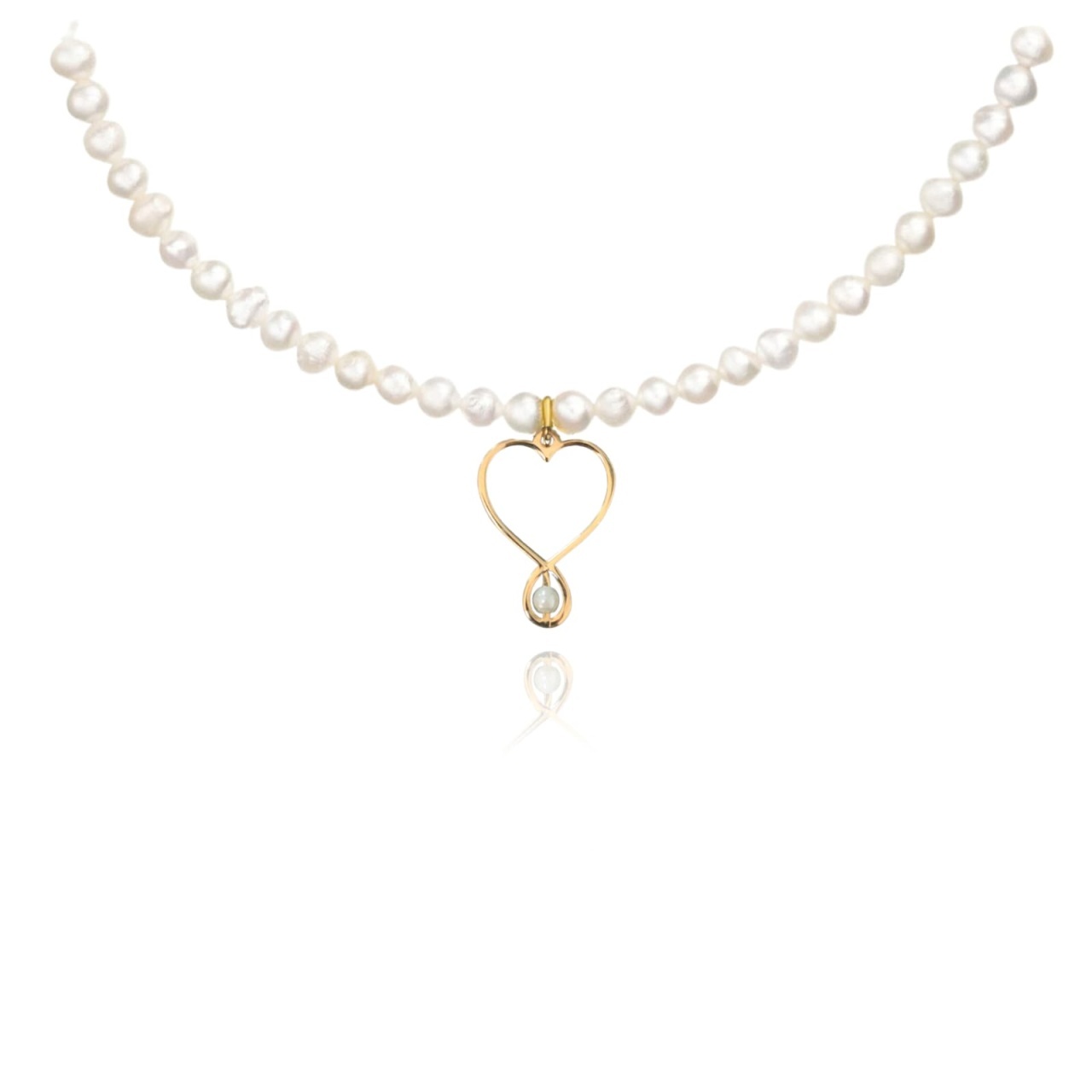 Colier Pearl Drop cu Perle de Cultura și AUR 14K