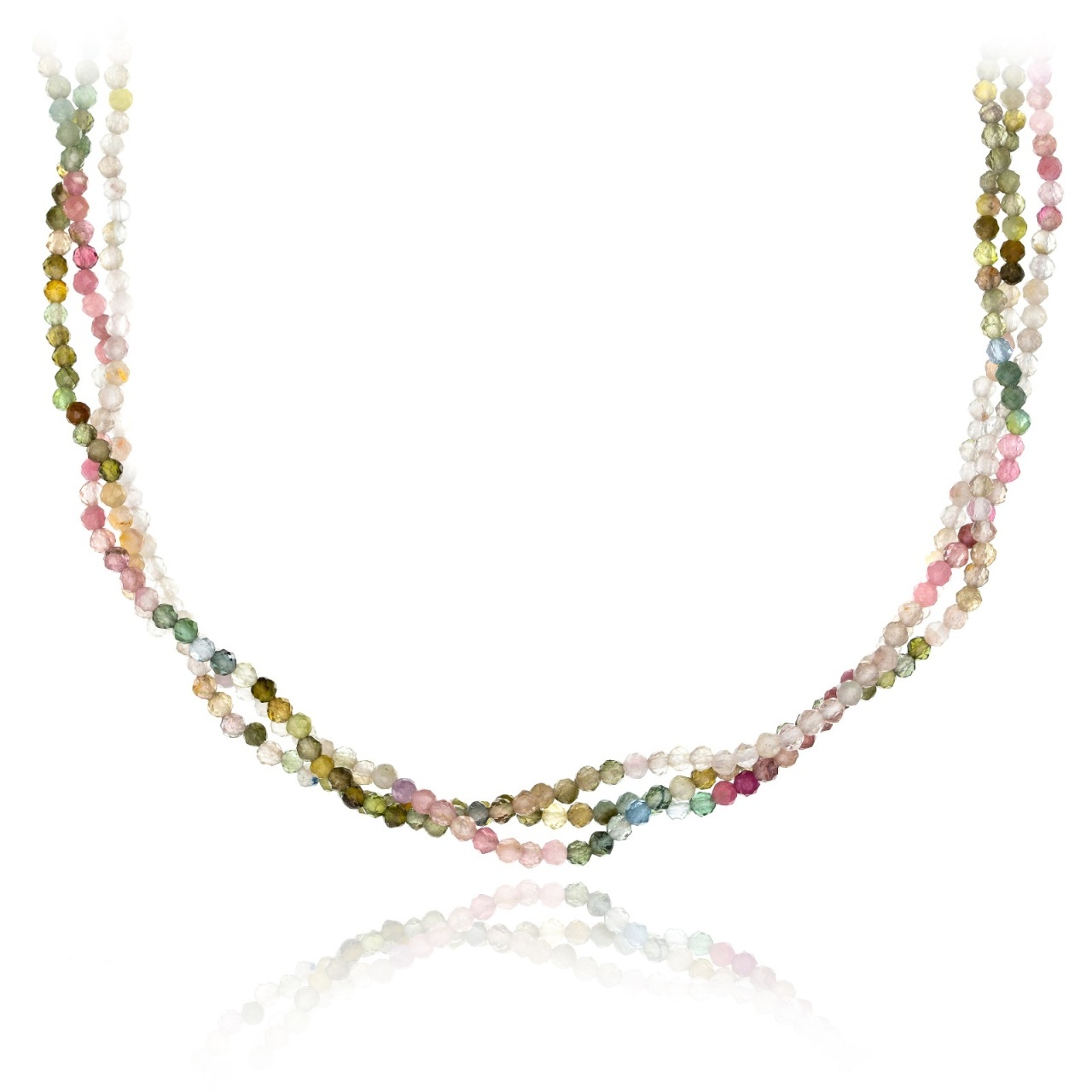 Colier Trio cu Turmalina si AUR 14K