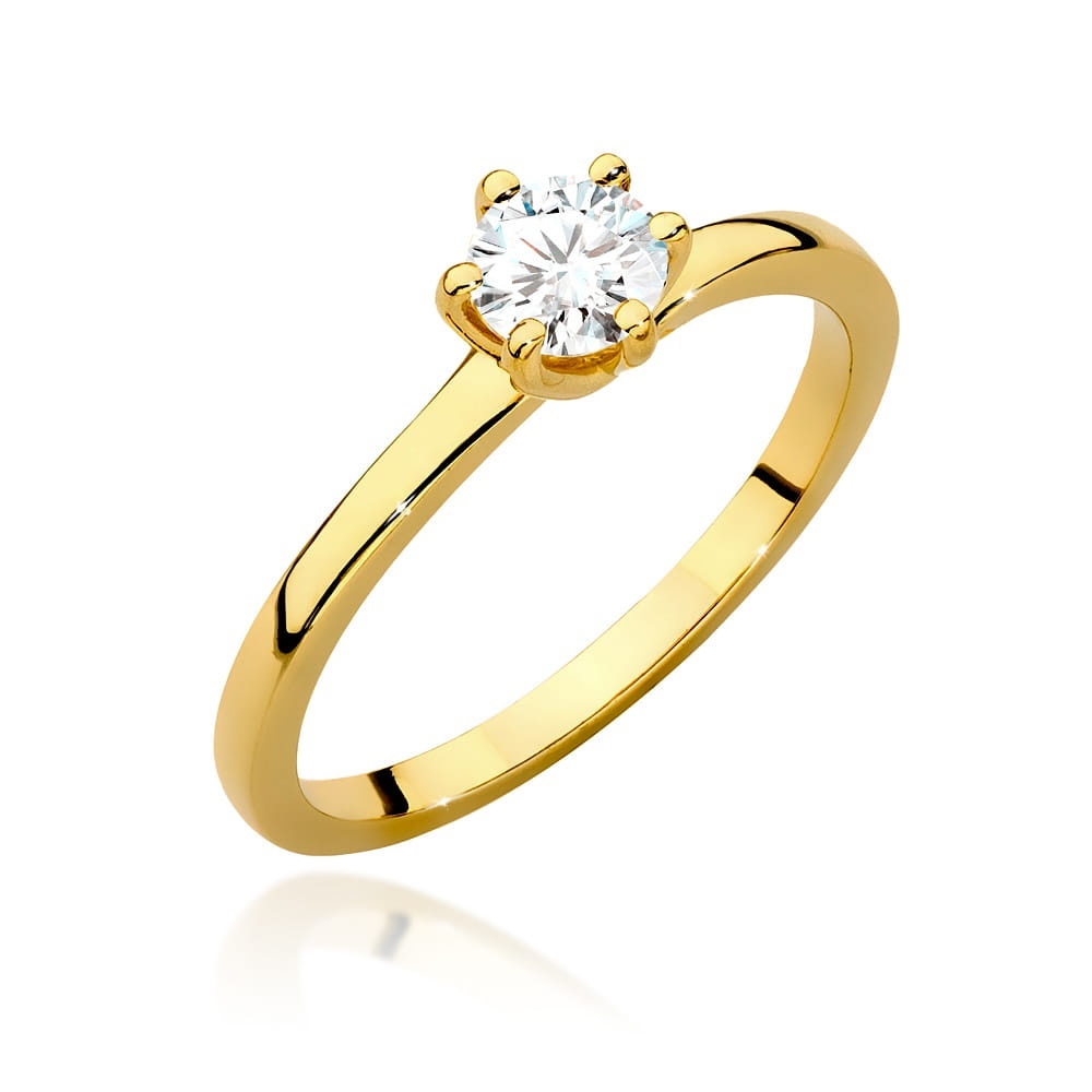 Inel Aur 14K cu Diamant Natural 0.40 ct