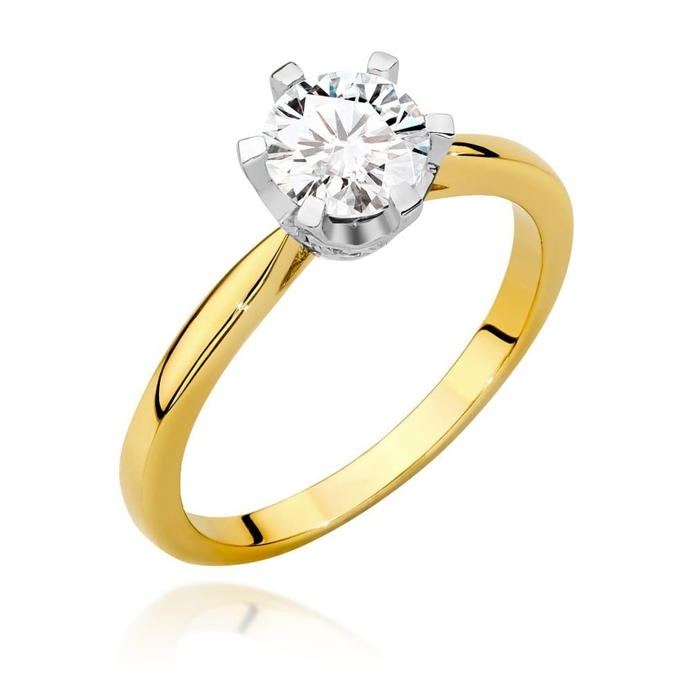 Inel Aur 14K cu Diamante Naturale 0.76 ct