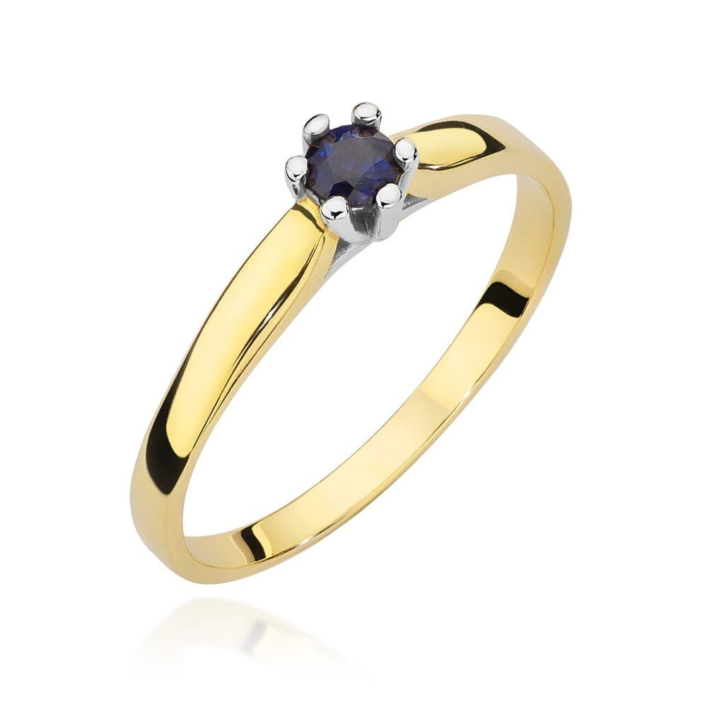 Inel Aur 14K cu Safir 0.15 ct