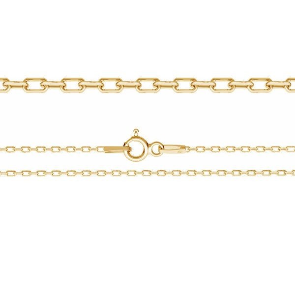 Lantisor din Argint 925 Placat cu Aur 45cm