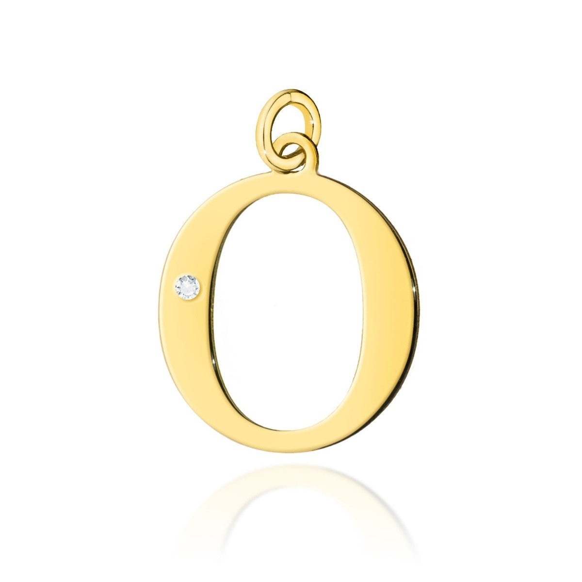 Pandantiv Aur 14K cu Diamante Naturale 0.01 ct