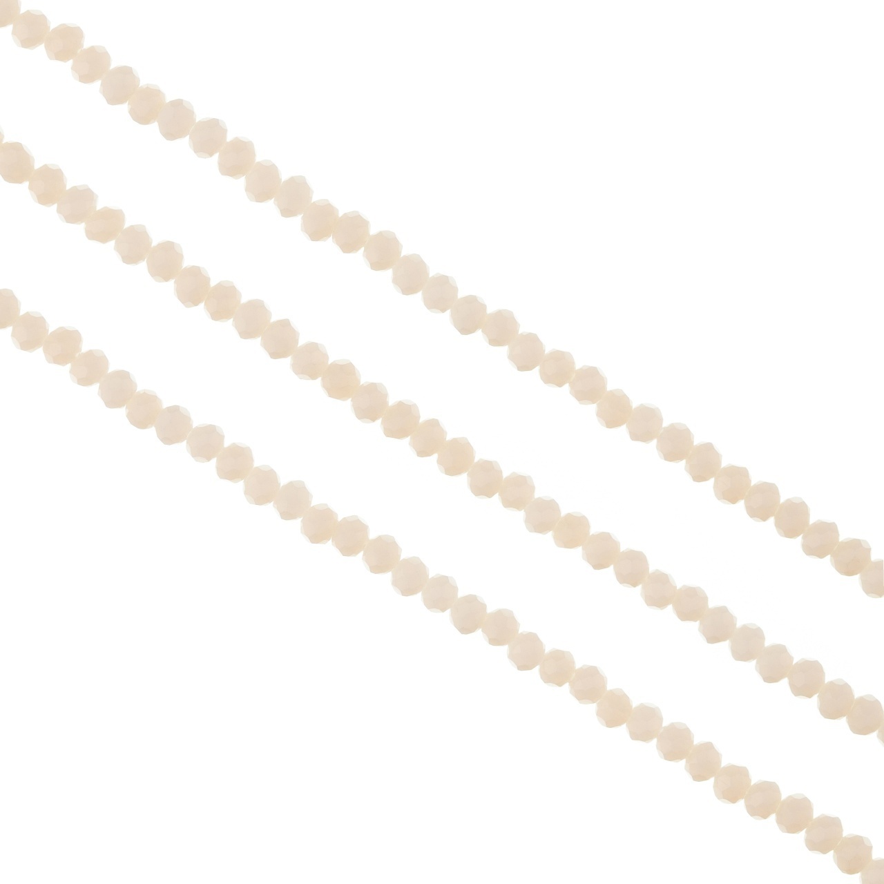 Șirag cristale rondele 4mm, culoare Cosmic Latte, Aprox 130 buc