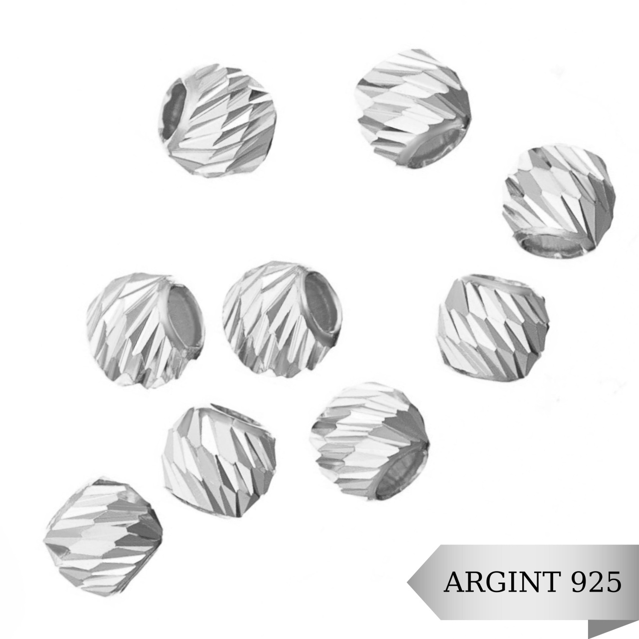 Bila Argint 925 Slash - Diamond CUT 4mm