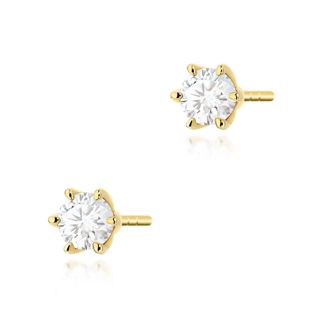 Cercei Aur 14K cu Diamant de Laborator 0.30 ct
