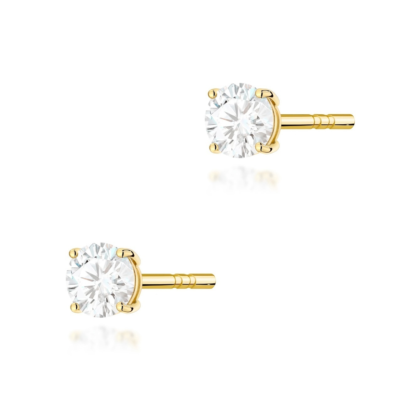 Cercei Aur 14K cu Diamant Natural 0.30 ct