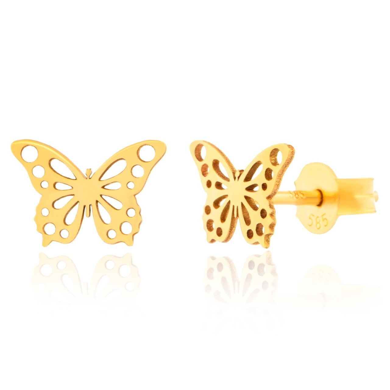 Cercei Fly Butterfly din AUR 14K