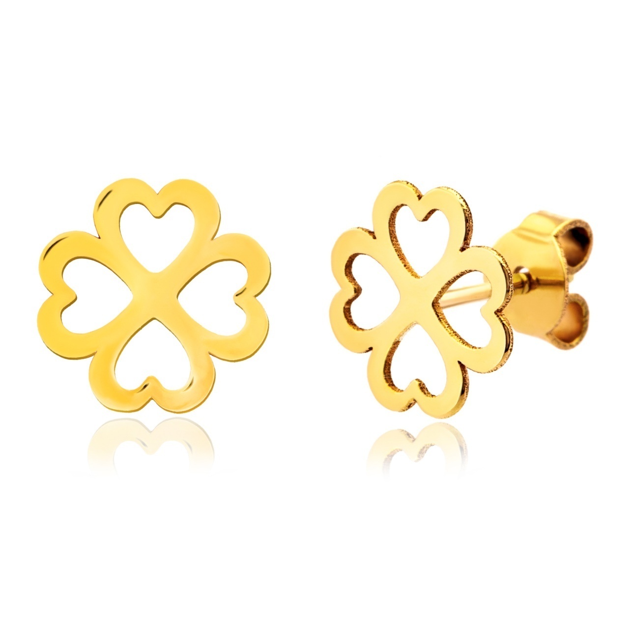 Cercei Trifoi Love din AUR 14K