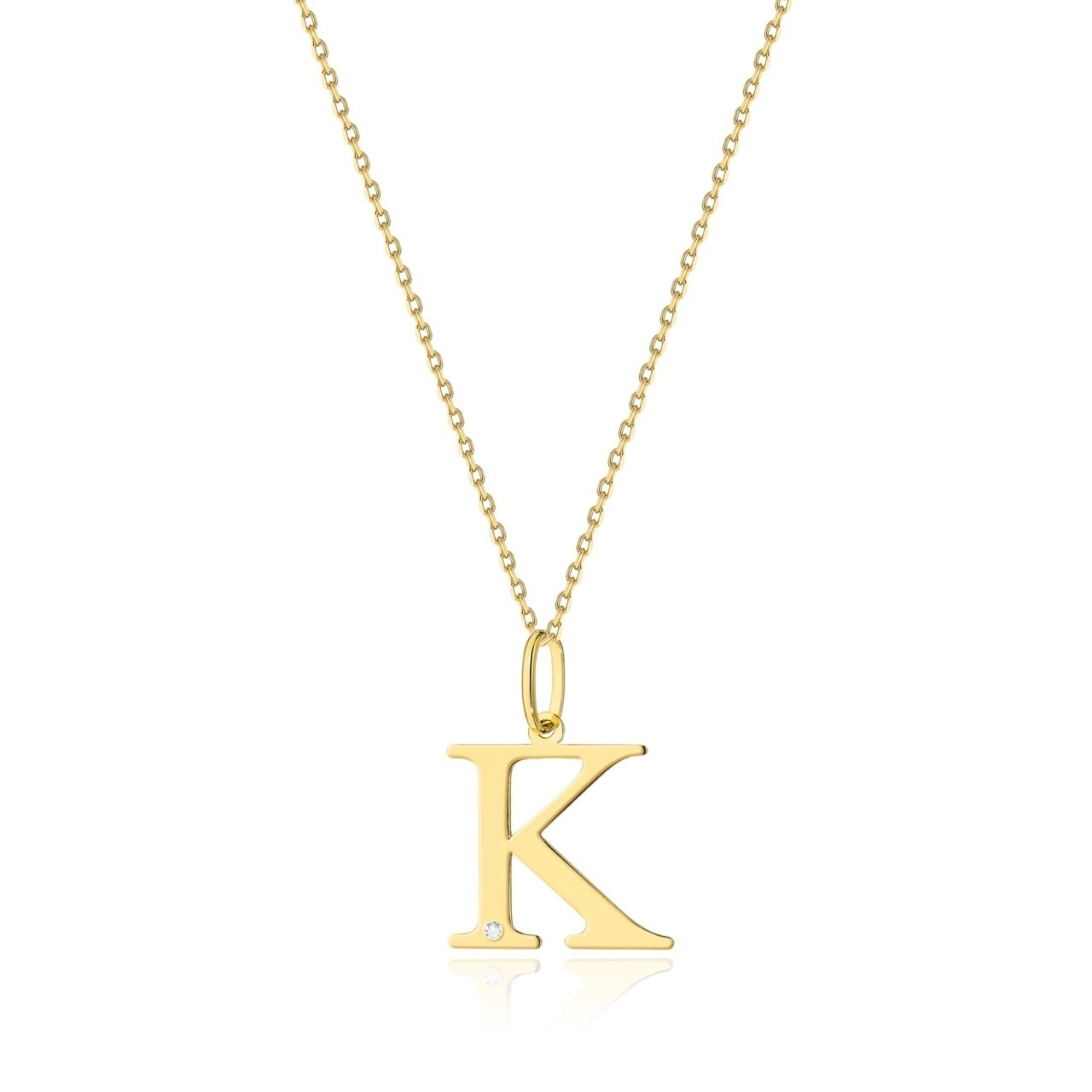 Colier Aur 14K cu Diamant Natural 0.01 ct