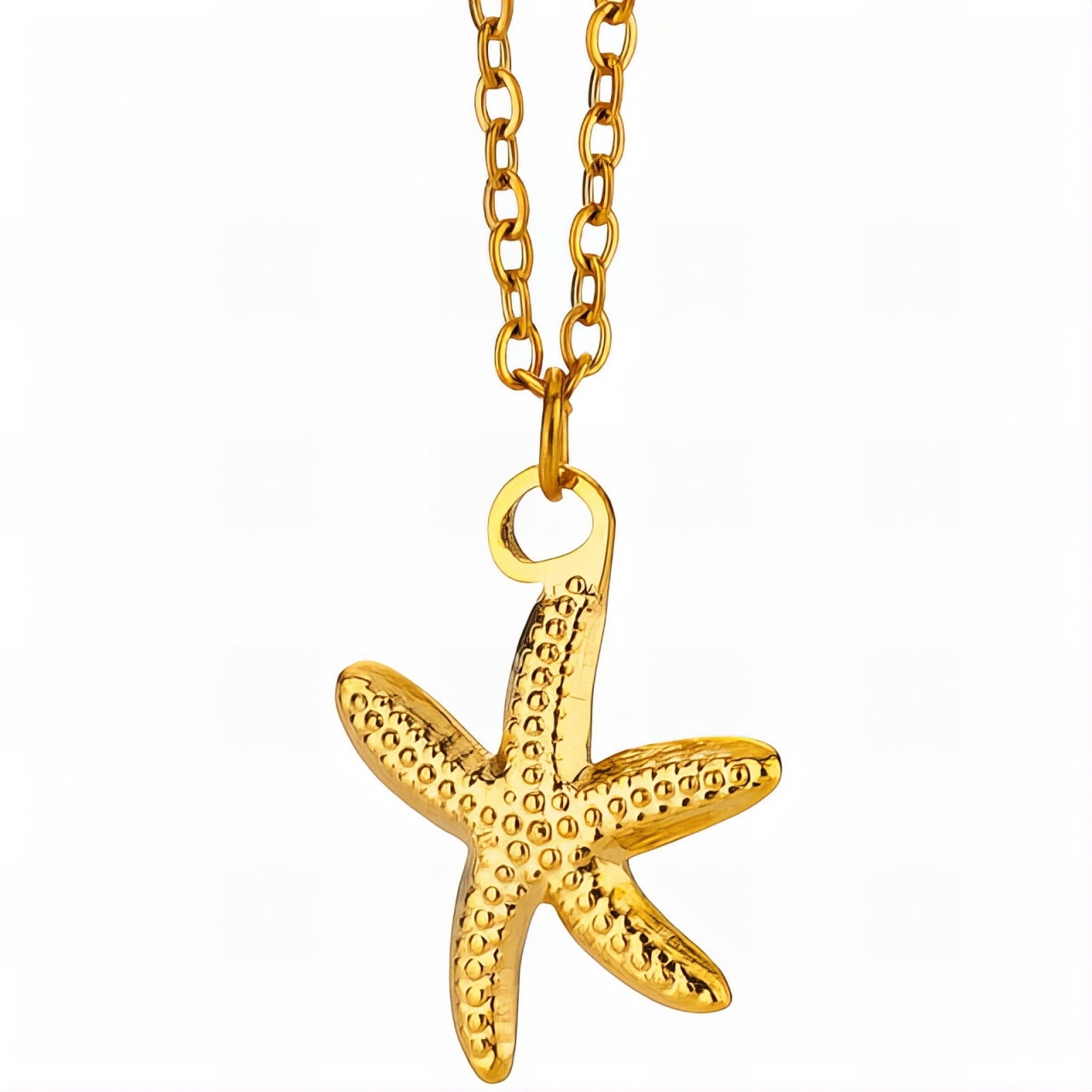 Colier Starfish din Inox placat cu AUR