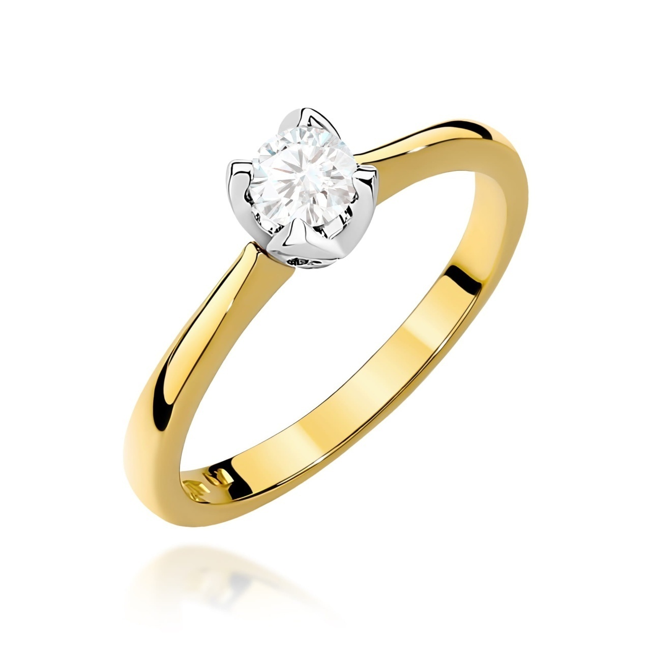 Inel Aur 14K cu Diamant de Laborator 0.30 ct