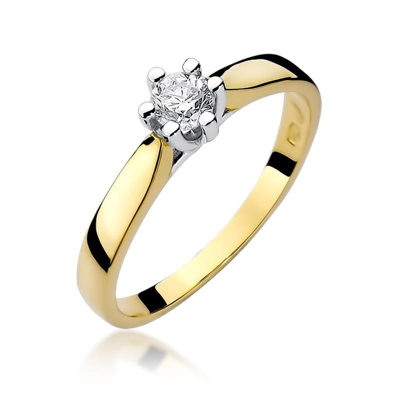 Inel Aur 14K cu Diamant Natural 0.23 ct