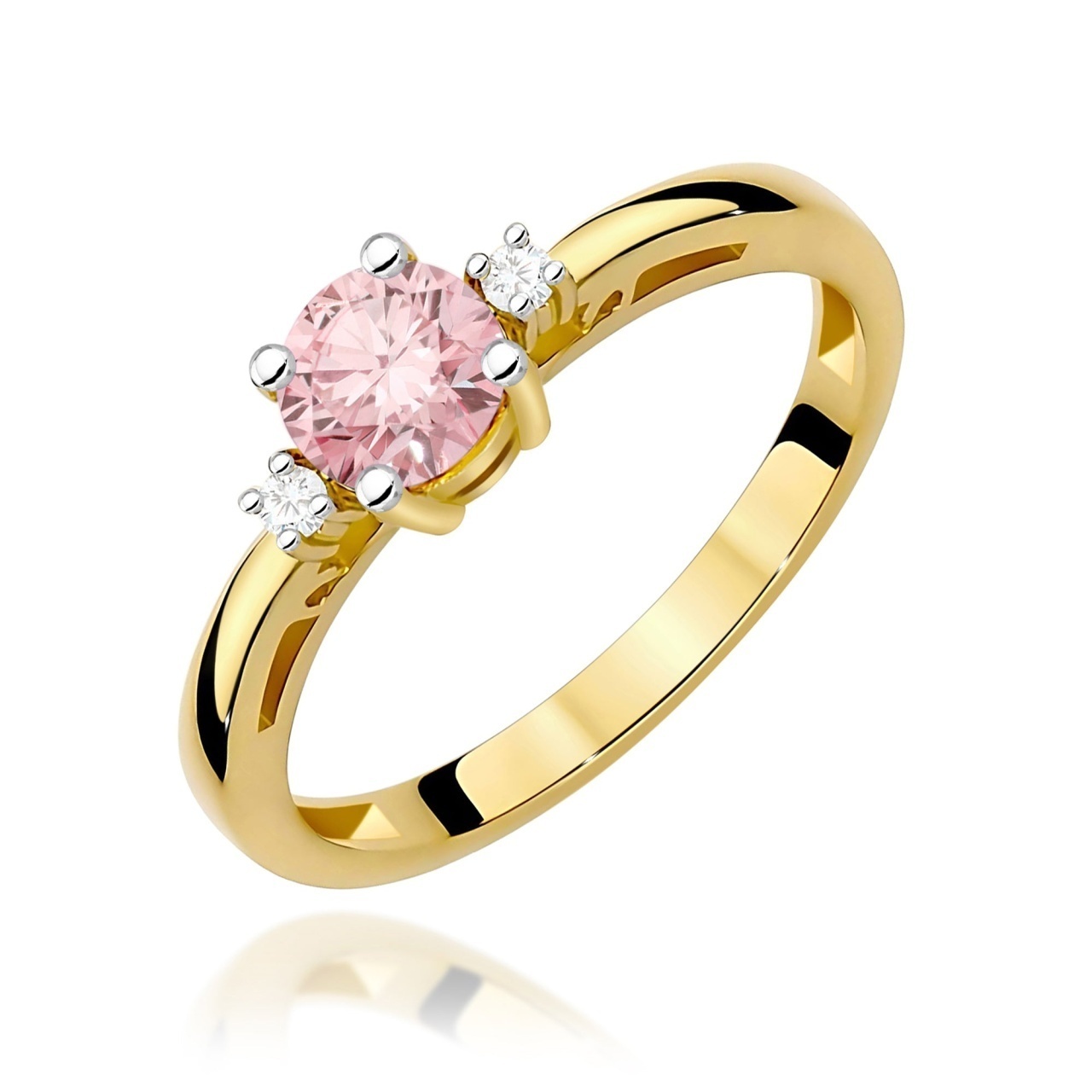 Inel Aur 14K cu Diamante de Laborator 0.53 ct