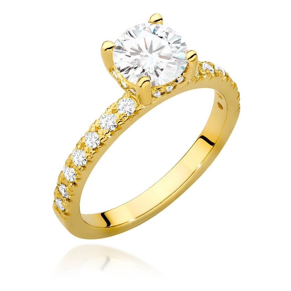 Inel Aur 14K cu Diamante Naturale 1.26 ct