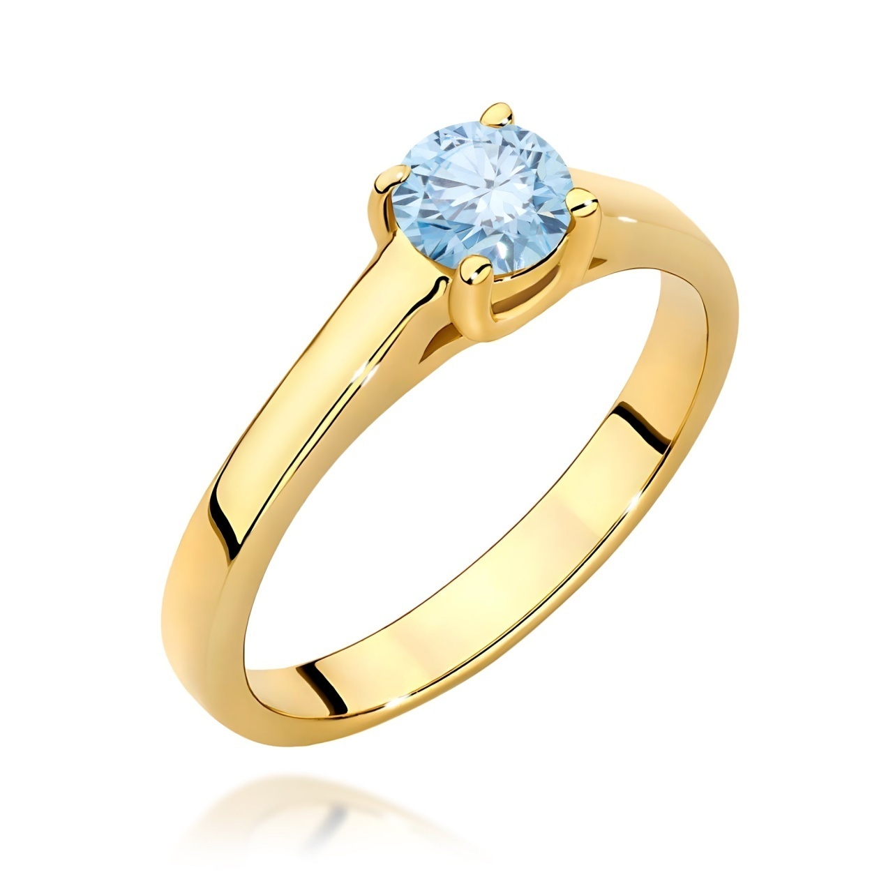 Inel Aur 9K cu Diamant de Laborator 0.50 ct