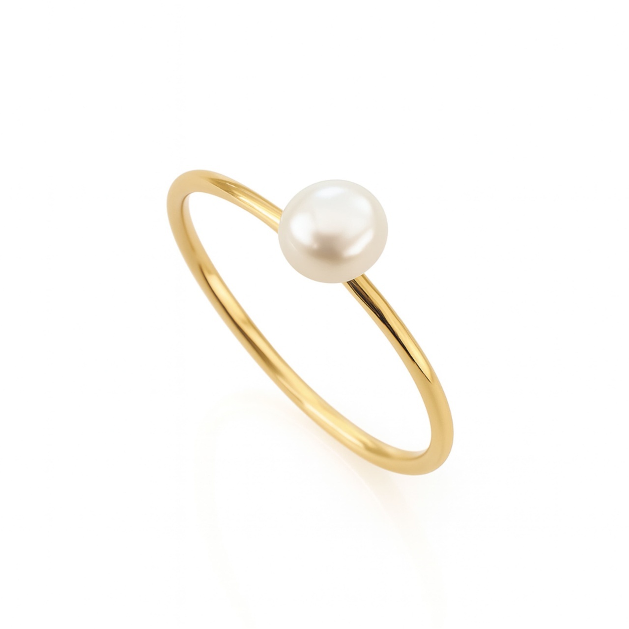 Inel Baby Pearl din AUR 14K cu Perlă de Cultura