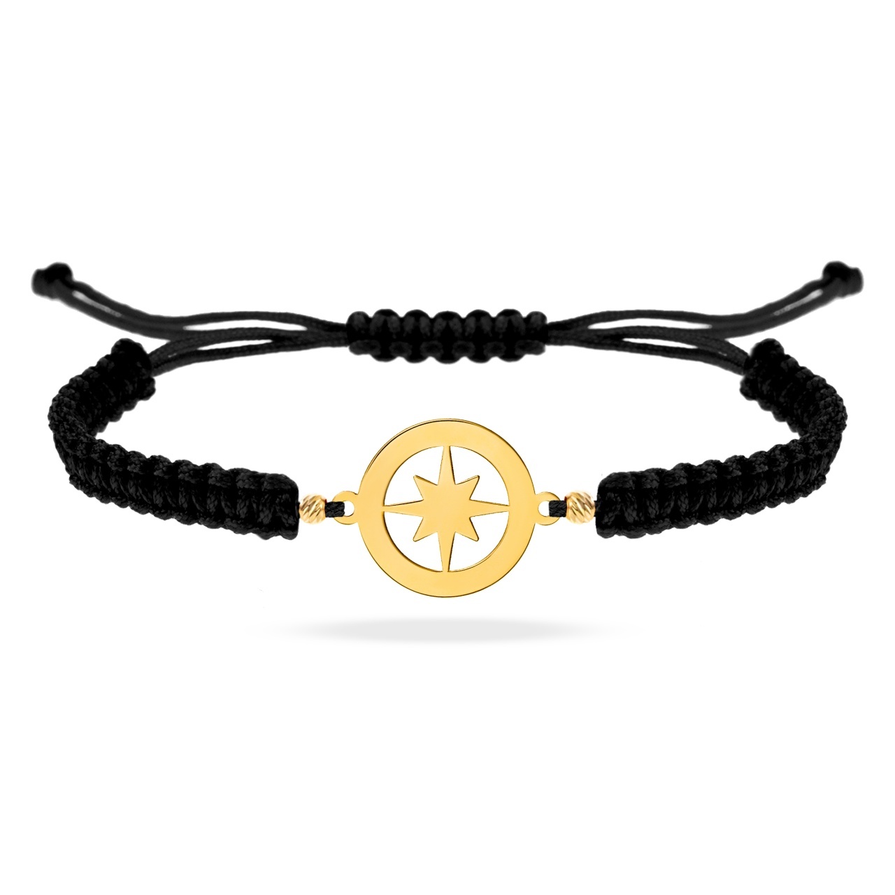 Brățară Compass cu Snur si pandantiv din Aur 14K