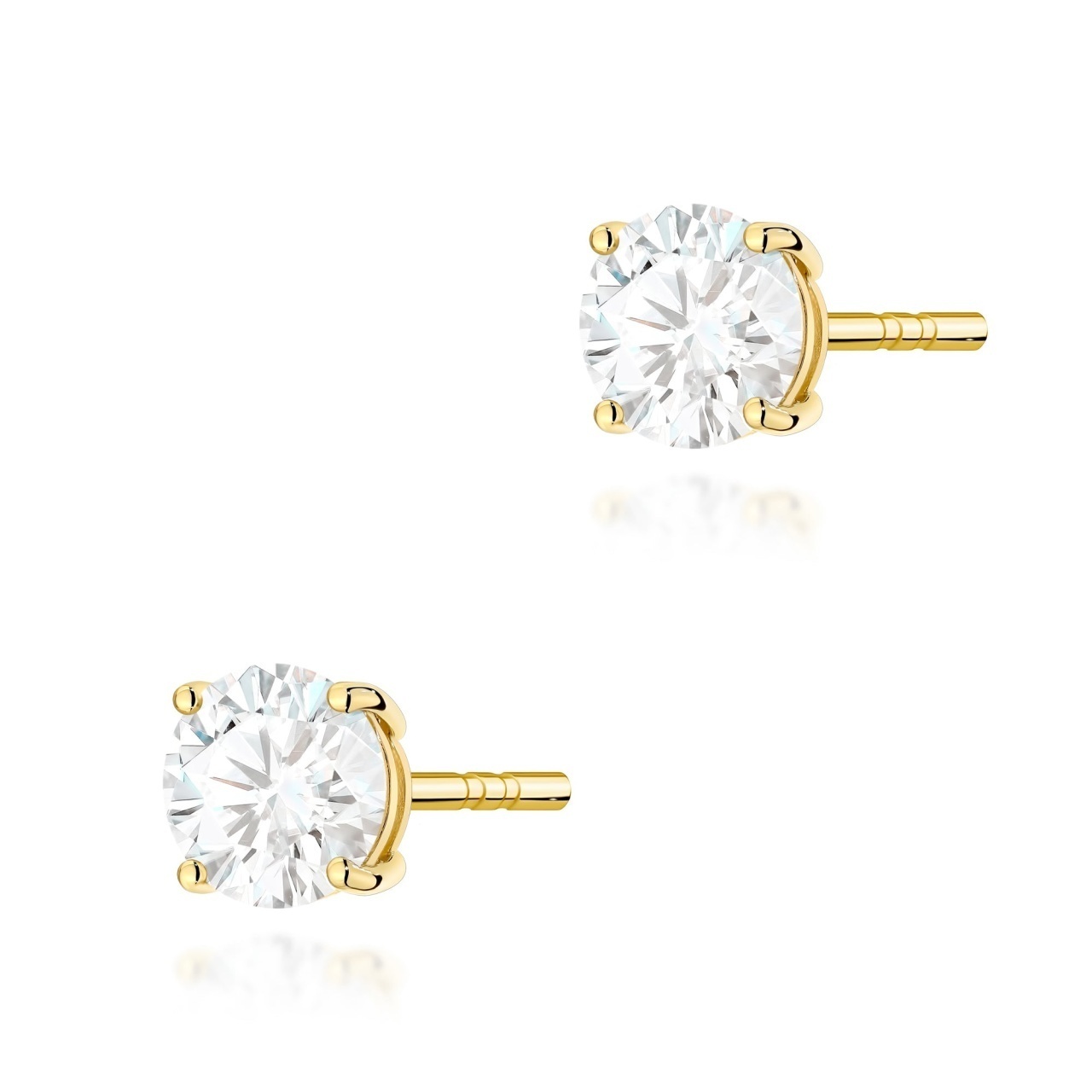 Cercei Aur 14K cu Diamant de Laborator 0.70 ct