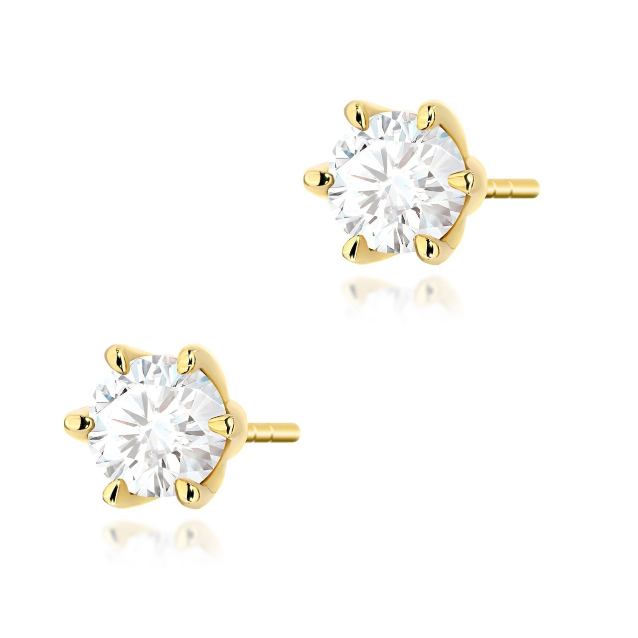 Cercei Aur 14K cu Diamant Natural 0.70 ct