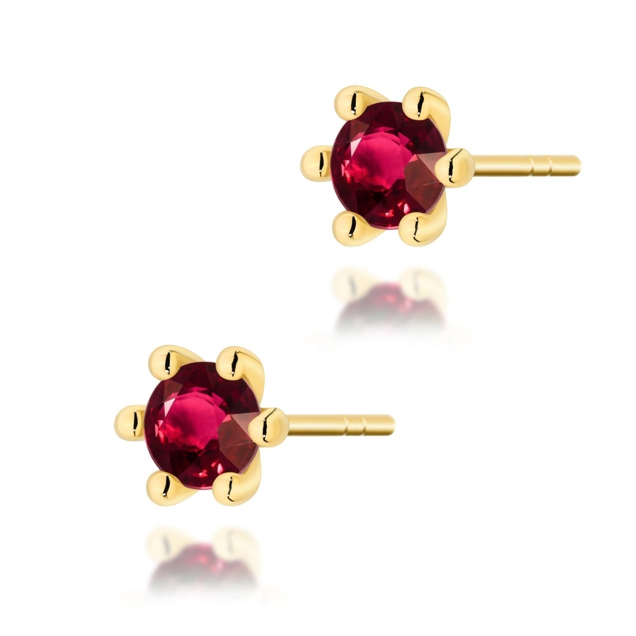 Cercei Aur 14K cu Rubin 0.30 ct