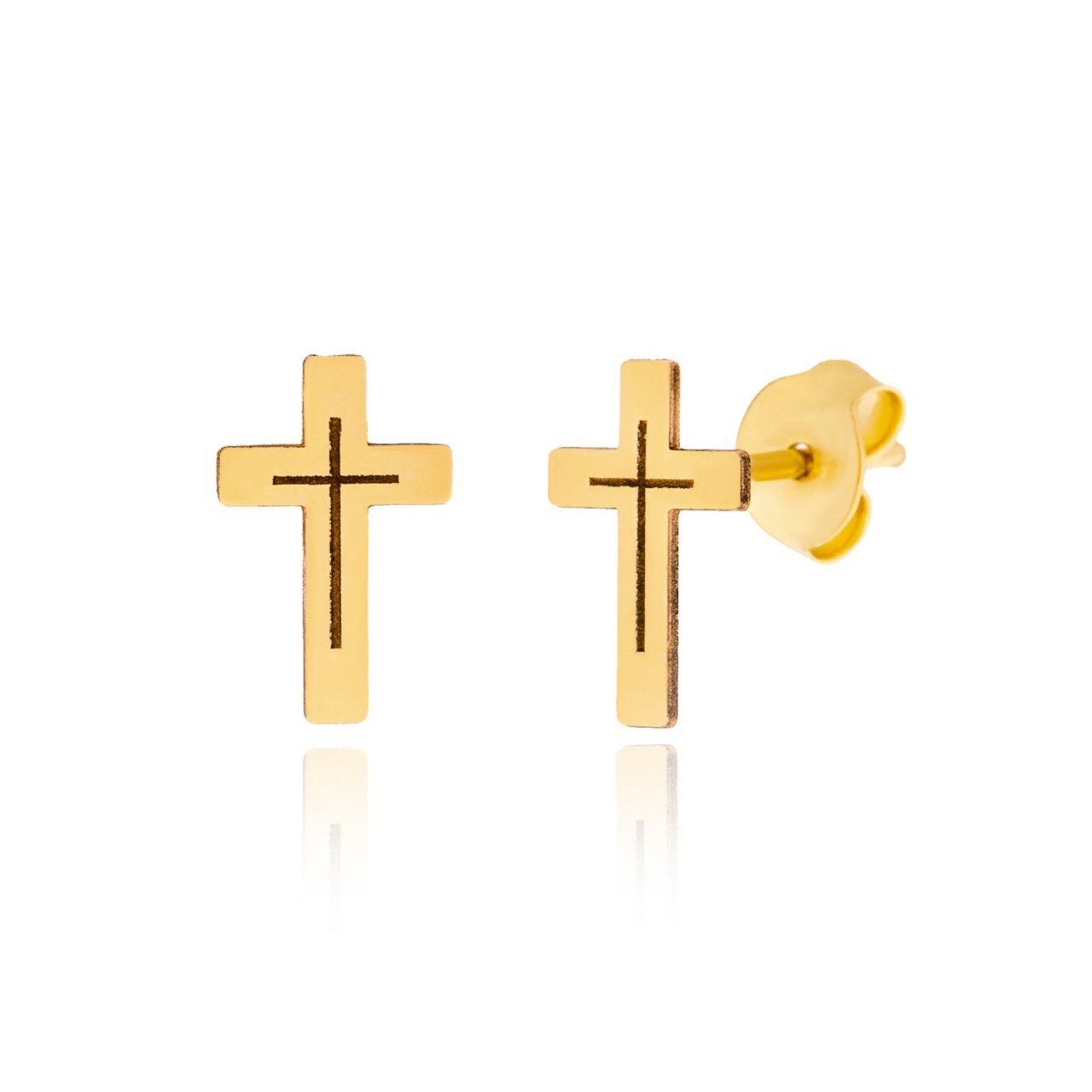 Cercei Cruciulita cu Insertie din AUR 14K