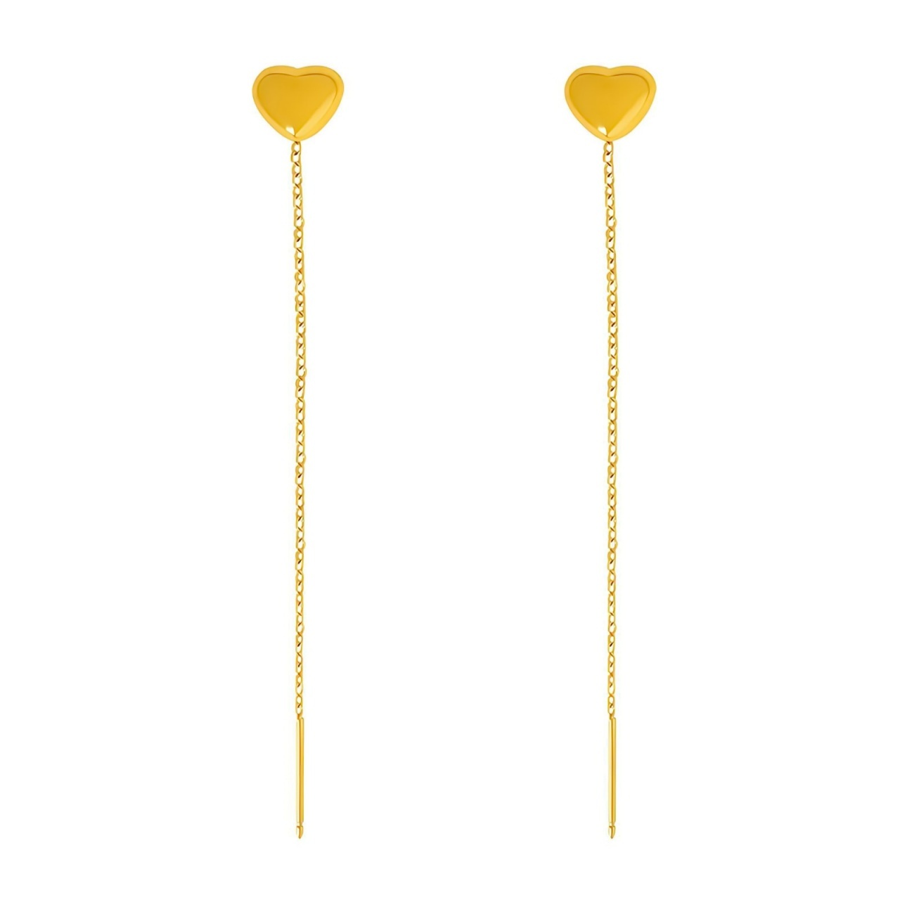 Cercei Hearts din Inox placat cu AUR 18K