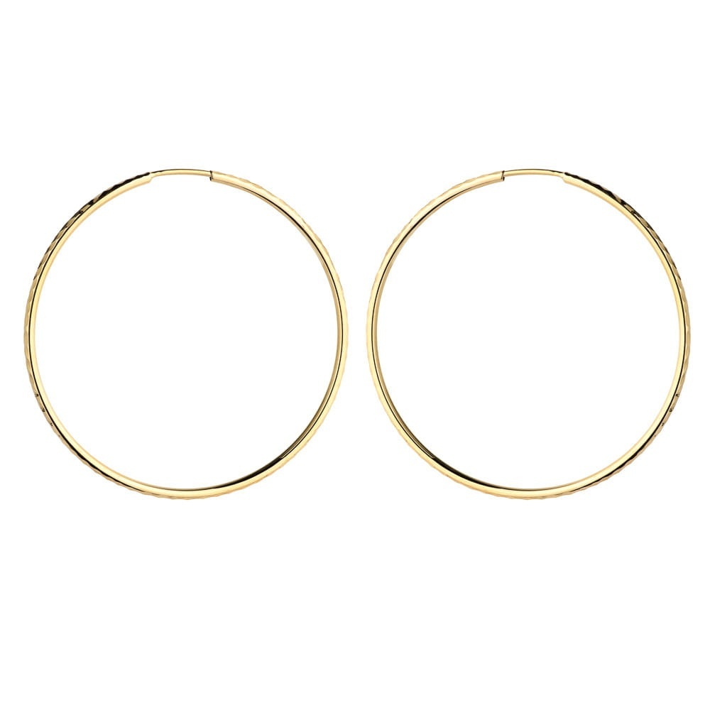 Cercei Rotunzi Aur 14K 3.3 cm - Eleganță Atemporală