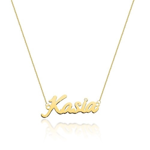 Colier Aur 14K cu Diamant Natural 0.01 ct