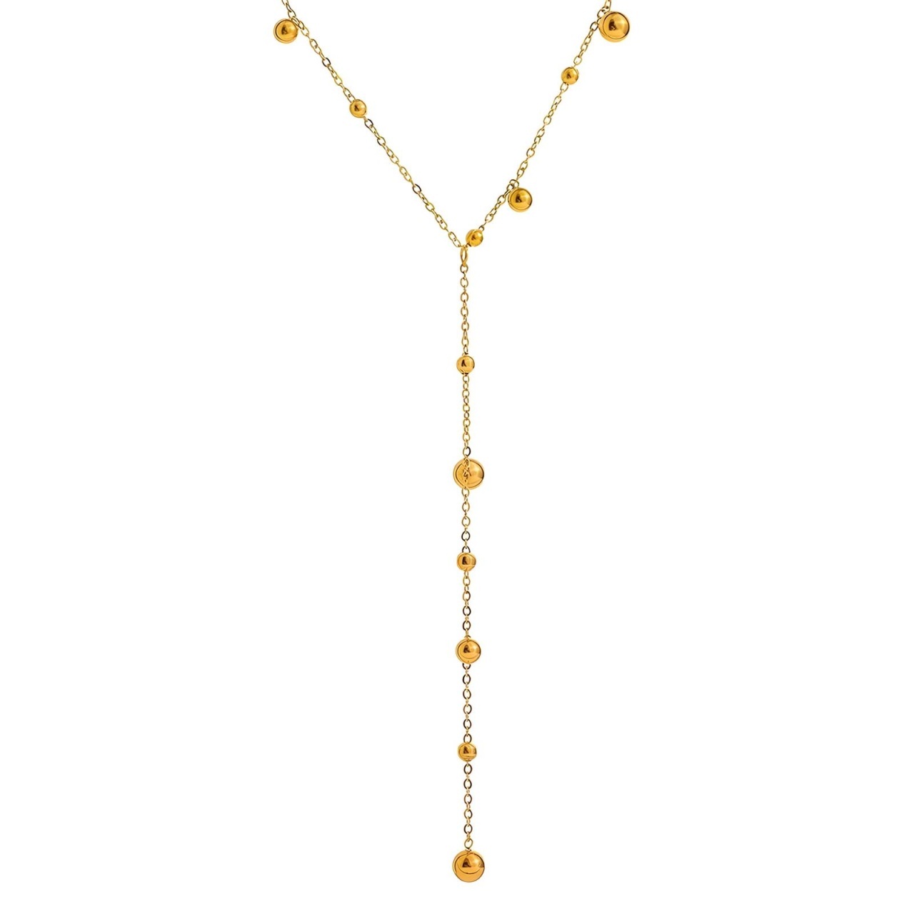 Colier Bombon din Inox placat cu AUR 18K