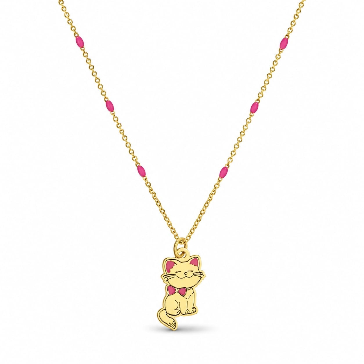Colier pentru copii - Sweet Kitty din AUR 14K