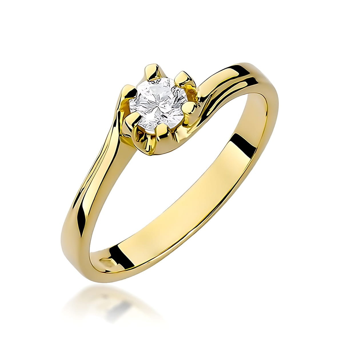 Inel Aur 14K cu Diamant de Laborator 0.30 ct
