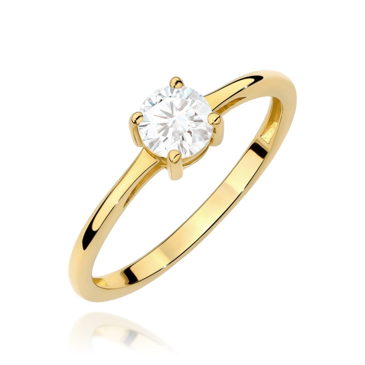 Inel Aur 14K cu Diamant de Laborator 0.50 ct